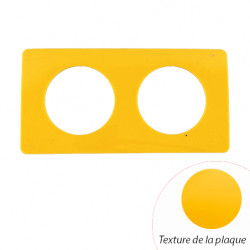 Plaque Céliane Jaune Safran 2 postes - LEGRAND CP0402