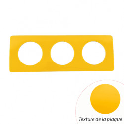 Plaque Céliane Jaune Safran 3 postes - LEGRAND CP0403