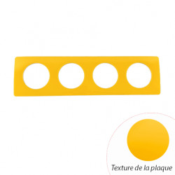 Plaque Céliane Jaune Safran 4 postes - LEGRAND CP0404