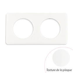 Plaque Céliane Blanc Emaille 2 postes - LEGRAND CP0002