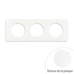 Plaque Céliane Blanc Emaille 3 postes - LEGRAND CP0003