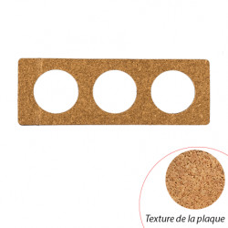 Plaque Céliane Liège 3 postes - LEGRAND CP1303