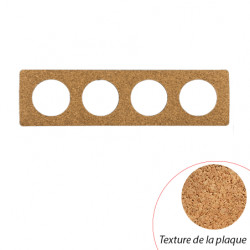 Plaque Céliane Liège 4 postes - LEGRAND CP1304