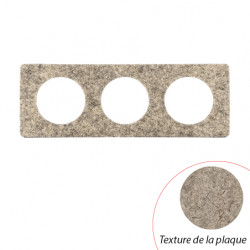 Plaque Céliane Feutre 3 postes - LEGRAND CP1503