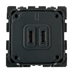 Chargeur USB double Type C 30W Céliane - LEGRAND CM0158