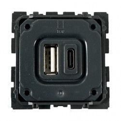 Chargeur USB double Type A-C 15W Céliane -