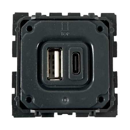 Chargeur USB double Type A-C 15W Céliane -