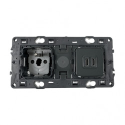 Prise 2P+T avec chargeur USB Type-C Céliane - LEGRAND CM0145