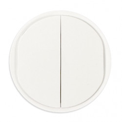 Enjoliveur double à voyant Céliane Blanc - LEGRAND CB3001