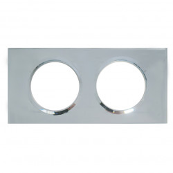 LEGRAND 069122 - Plaque 2 postes Verre Miroir Céliane