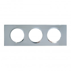 LEGRAND 069123 - Plaque Verre Miroir 3 postes Céliane