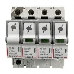 Parafoudre 3P+N type 2 20KA 320V - LEGRAND 412225