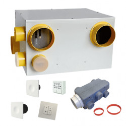 Kit VMC double Flux DFC 90 QAI à capteur  de pollution avec 7 bouches - EOLIANCE 911690