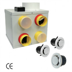 Kit VMC Simple Flux autoréglable à détection d'humidité Cubix - EOLIANCE 905409