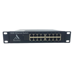 Switch Ethernet 10 pouces rackable 16 ports RJ45 - SOCAMONT 71925