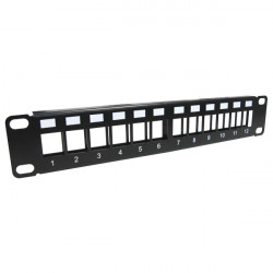 Panneau de Brassage 10 pouces 12 ports non équipé - SOCAMONT 71661