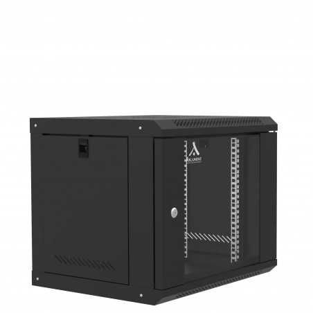 Coffret réseau 19 pouces 9U en kit, dimensions L600 x P450 x H450 mm