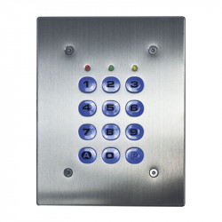 Clavier contrôle d'accès ou alarme INOX touches plastiques 1 relais - ACIE SU1-EAB