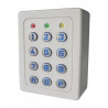 Clavier alarme ou contrôle d’accès ABS gris touches métallique 2 relais - ACIE SU2-TME-G