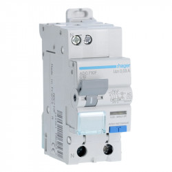 Disjoncteur différentiel Hager 10A 30mA Type-AC 1P+N 3kA - ADC710F