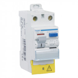 Interrupteur différentiel Hager 63A 30mA Type-A 2P à vis - CDA765F