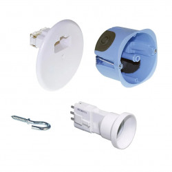 Kit point de centre BBC 67mm + douille DCL E27 - EUROHM 53064