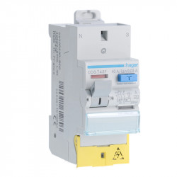 Interrupteur différentiel Hager SanVis 2X40A 30mA Type-A - CDS743F