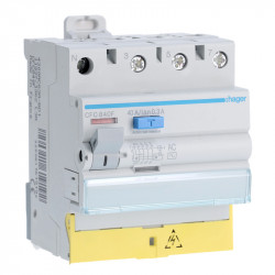 Interrupteur différentiel Hager 3P+N 40A 300mA Type-AC à vis - CFC840F