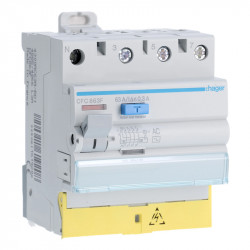 Interrupteur différentiel Hager 3P+N 63A 300mA Type-AC à vis - CFC863F