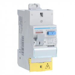Interrupteur différentiel Hager SanVis 2X63A 30mA Type-A - CDS765F