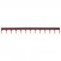 Peigne d'alimentation marron Hager PHASE horizontal 13 modules - KB163P