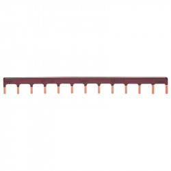 Peigne d'alimentation marron Hager PHASE horizontal 13 modules - KB163P