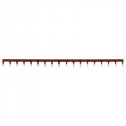 Peigne d'alimentation marron Hager PHASE horizontal 18modules - KB163PG