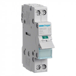 Interrupteur modulaire Hager 2 Pôles 25A - SBN225