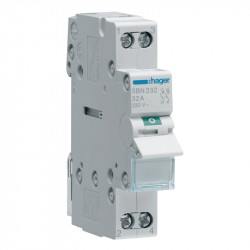 Interrupteur modulaire Hager 2 Pôles 32A - SBN232