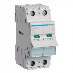 Interrupteur modulaire Hager 2 Pôles 40A - SBN240