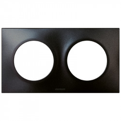 Square Plaque double Anthracite - EUROHM 60397