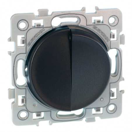 Square Interrupteur + poussoir Anthracite
