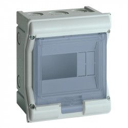 Coffret étanche Hager Vector IP55 1 Rangée 4+2 modules - VE106F