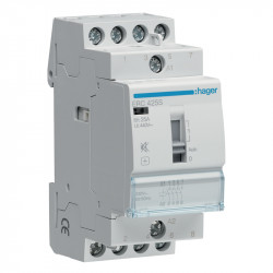 Contacteur Silencieux Hager à commande manuelle 25A 4F - ERC425S