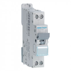 Disjoncteur Hager monophasé 4.5-6kA à vis 1P+N C-10A - MJT710