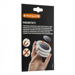 Fixations aimantées détecteur de fumée - EVACUATE 033657