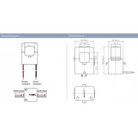 Transformateur Intensité ouvrant 150/5A  - POLIER ECS24150521