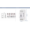 Ecocompteur RT2012 - RE2020 connecté WIFI 5 postes  - POLIER MM5E5C