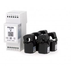 Ecocompteur RT2012 - RE2020 connecté WIFI 5 postes - POLIER MM5E5C