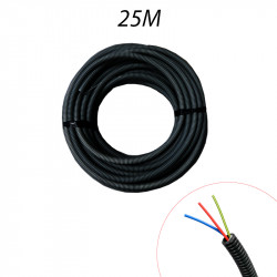 Gaine électrique ICTA16mm avec 3 fils 1,5mm B,R,VJ - Couronne de 25ml