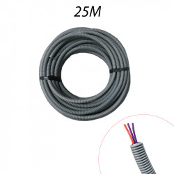 Gaine électrique ICTA16mm avec 3 fils 1,5mm 2 violet & 1 rouge - Couronne de 25ml