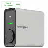 Borne recharge RFID voiture électrique réglable de 7,4 à 22 kW Prise Type 2