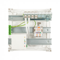 Coffret communication Grade 3TV 4 RJ45, DTIO, Rep. TV/RJ - OMELCOM GO080