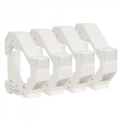 Supports connecteurs RJ45 modulaire Lot de 4 - OMELCOM GO139